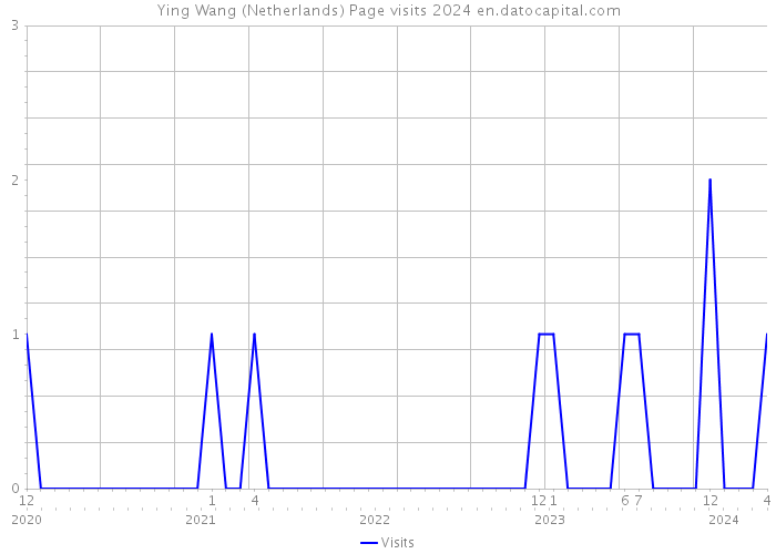 Ying Wang (Netherlands) Page visits 2024 
