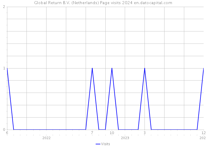 Global Return B.V. (Netherlands) Page visits 2024 