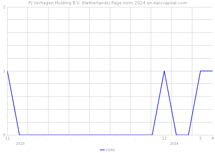 PJ Verhagen Holding B.V. (Netherlands) Page visits 2024 