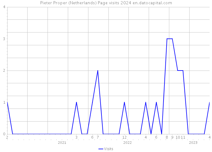 Pieter Proper (Netherlands) Page visits 2024 
