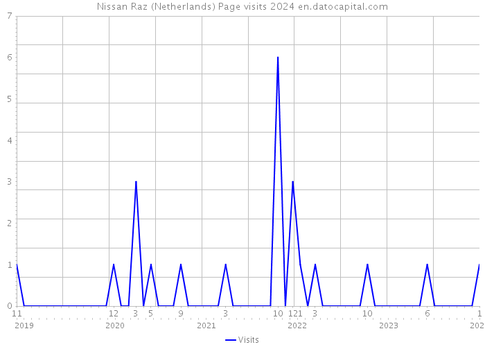 Nissan Raz (Netherlands) Page visits 2024 