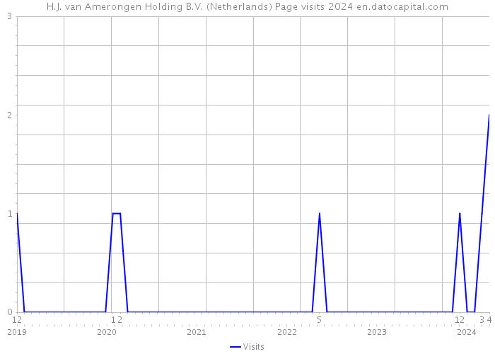 H.J. van Amerongen Holding B.V. (Netherlands) Page visits 2024 