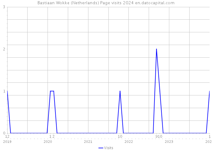 Bastiaan Wokke (Netherlands) Page visits 2024 