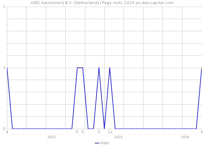AWG Aannemerij B.V. (Netherlands) Page visits 2024 
