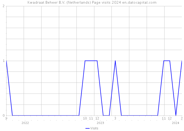 Kwadraat Beheer B.V. (Netherlands) Page visits 2024 