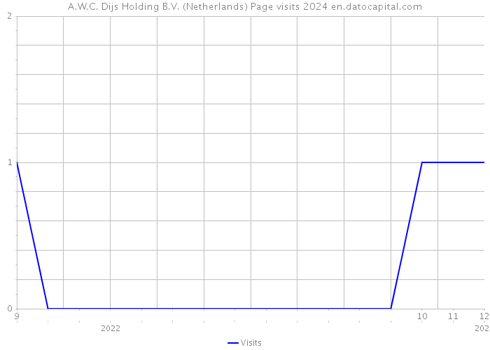 A.W.C. Dijs Holding B.V. (Netherlands) Page visits 2024 