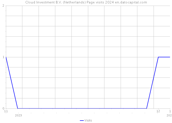 Cloud Investment B.V. (Netherlands) Page visits 2024 
