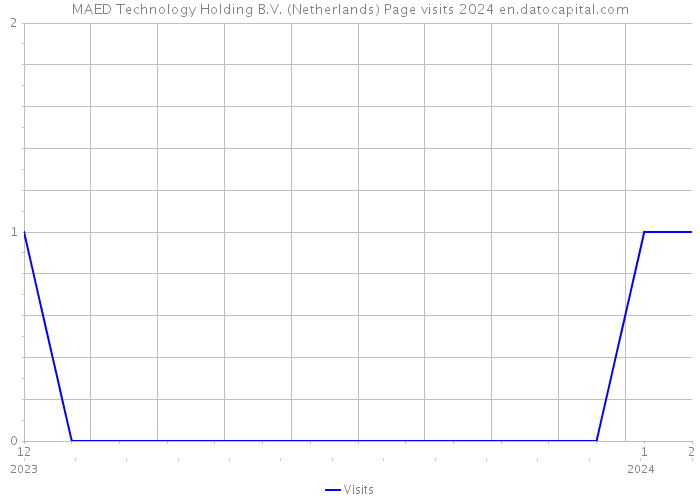 MAED Technology Holding B.V. (Netherlands) Page visits 2024 