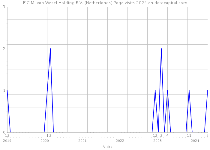 E.C.M. van Wezel Holding B.V. (Netherlands) Page visits 2024 