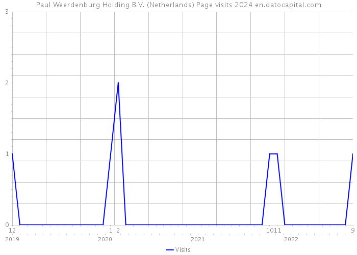 Paul Weerdenburg Holding B.V. (Netherlands) Page visits 2024 
