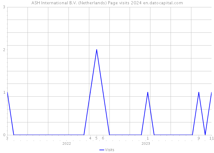 ASH International B.V. (Netherlands) Page visits 2024 
