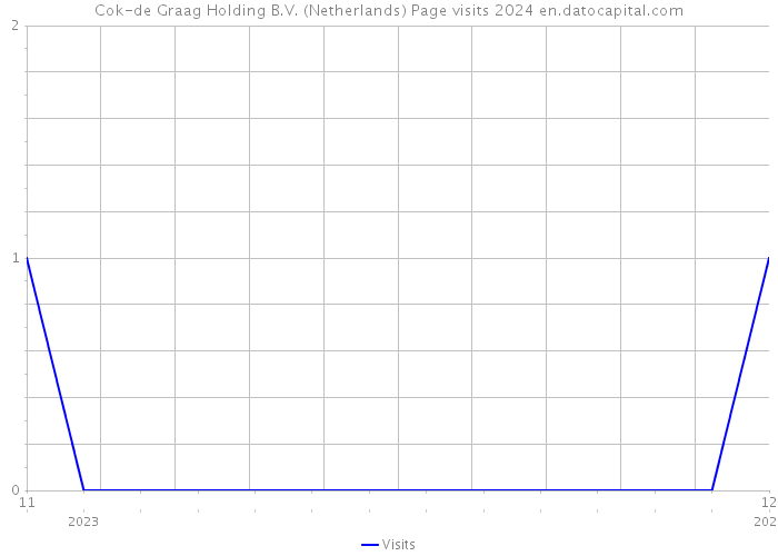 Cok-de Graag Holding B.V. (Netherlands) Page visits 2024 