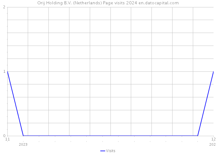 Orij Holding B.V. (Netherlands) Page visits 2024 
