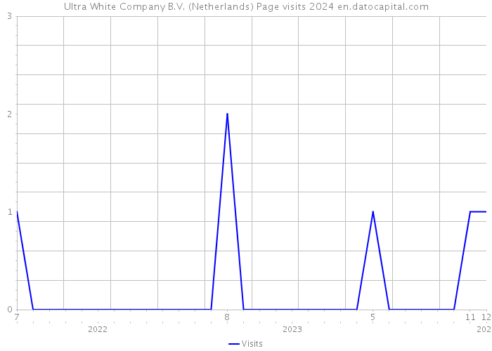 Ultra White Company B.V. (Netherlands) Page visits 2024 