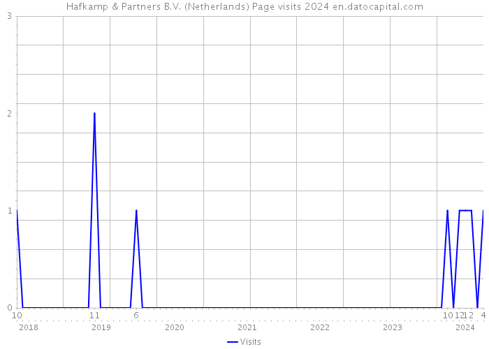 Hafkamp & Partners B.V. (Netherlands) Page visits 2024 