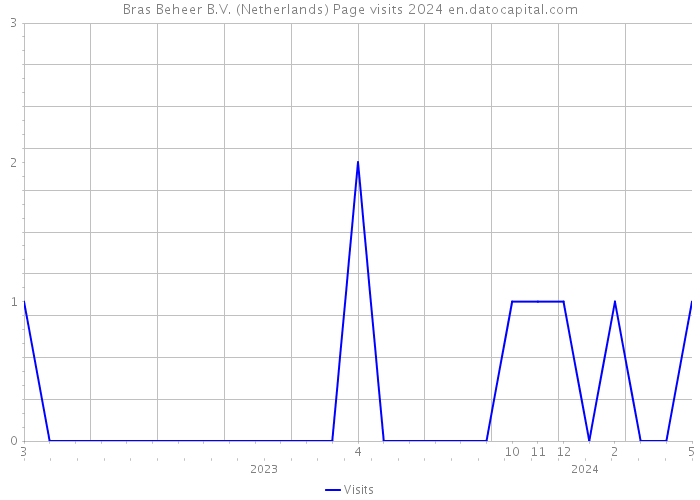 Bras Beheer B.V. (Netherlands) Page visits 2024 
