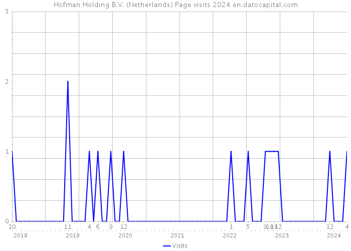 Hofman Holding B.V. (Netherlands) Page visits 2024 
