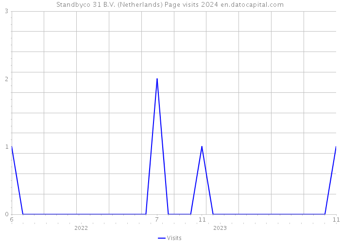 Standbyco 31 B.V. (Netherlands) Page visits 2024 