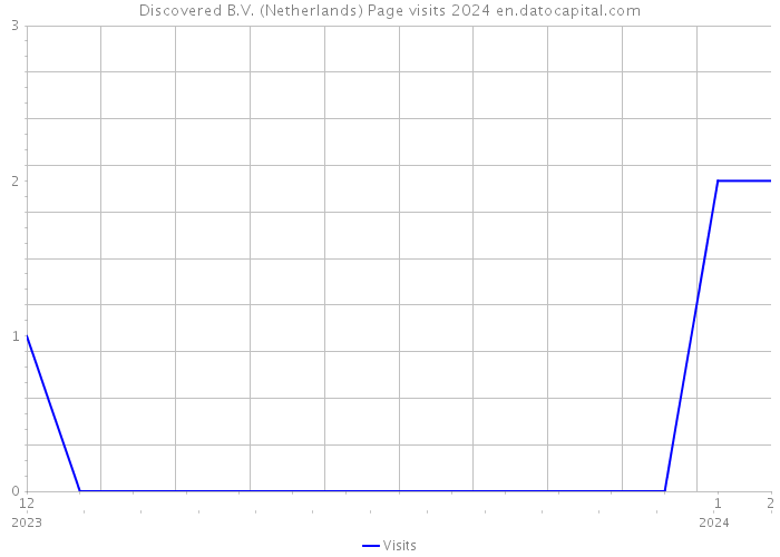 Discovered B.V. (Netherlands) Page visits 2024 