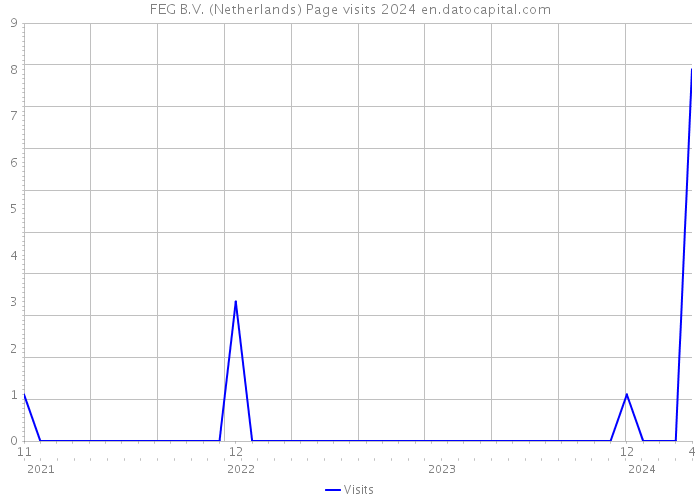 FEG B.V. (Netherlands) Page visits 2024 