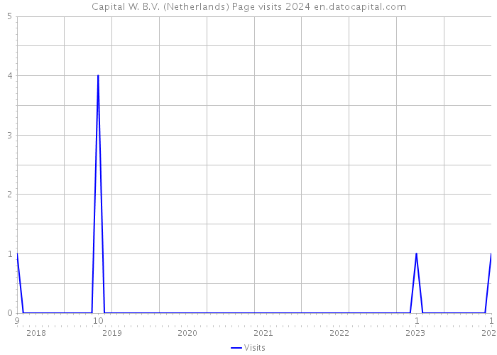 Capital W. B.V. (Netherlands) Page visits 2024 