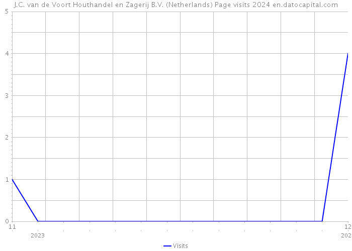 J.C. van de Voort Houthandel en Zagerij B.V. (Netherlands) Page visits 2024 