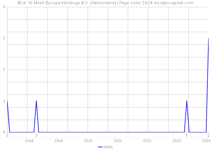 Blok 'N' Mesh Europa Holdings B.V. (Netherlands) Page visits 2024 