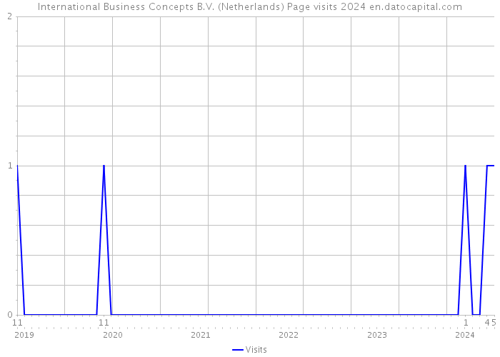 International Business Concepts B.V. (Netherlands) Page visits 2024 