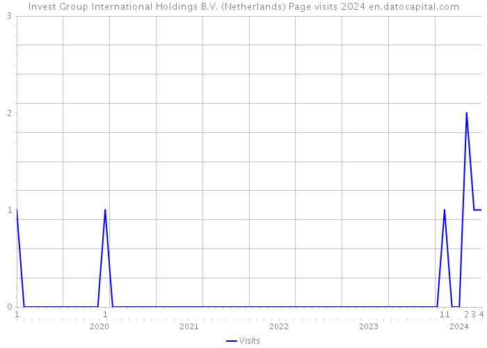 Invest Group International Holdings B.V. (Netherlands) Page visits 2024 