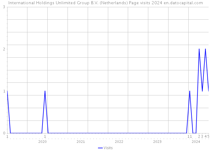 International Holdings Unlimited Group B.V. (Netherlands) Page visits 2024 