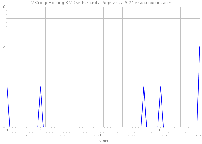 LV Group Holding B.V. (Netherlands) Page visits 2024 