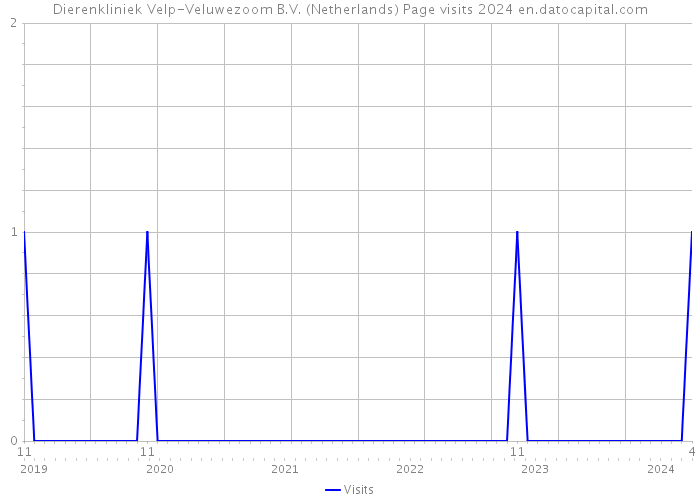 Dierenkliniek Velp-Veluwezoom B.V. (Netherlands) Page visits 2024 