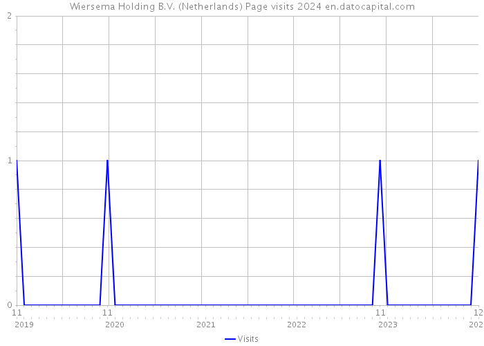 Wiersema Holding B.V. (Netherlands) Page visits 2024 