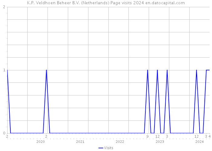K.P. Veldhoen Beheer B.V. (Netherlands) Page visits 2024 