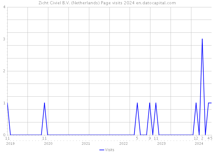 Zicht Civiel B.V. (Netherlands) Page visits 2024 