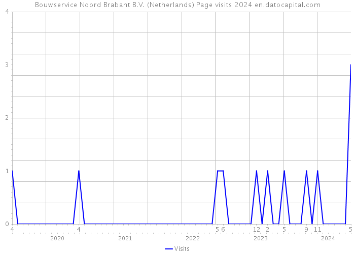 Bouwservice Noord Brabant B.V. (Netherlands) Page visits 2024 