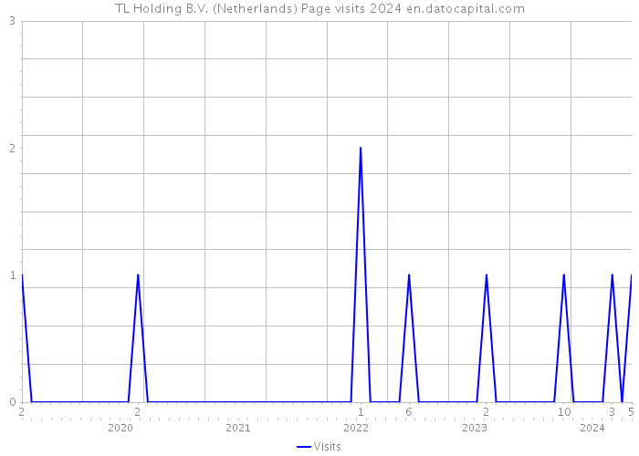 TL Holding B.V. (Netherlands) Page visits 2024 