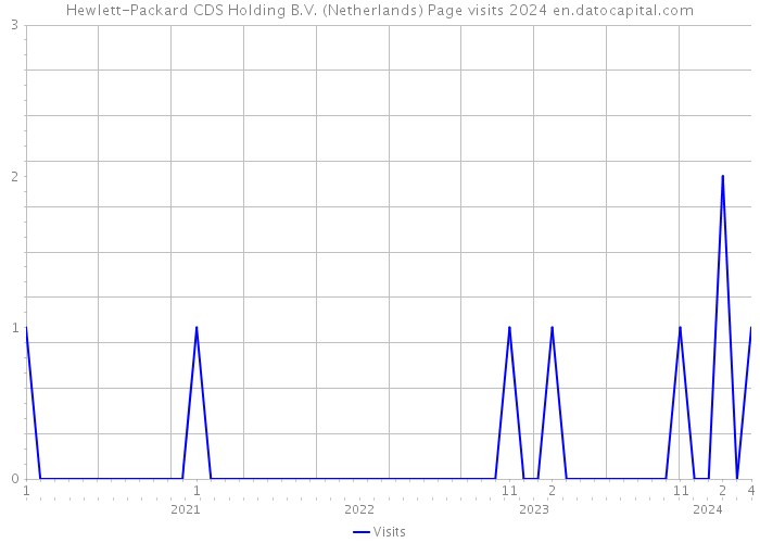 Hewlett-Packard CDS Holding B.V. (Netherlands) Page visits 2024 