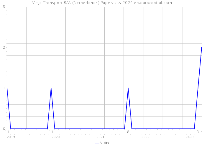 Vi-Ja Transport B.V. (Netherlands) Page visits 2024 