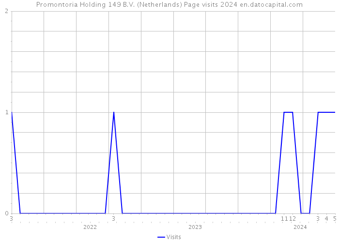 Promontoria Holding 149 B.V. (Netherlands) Page visits 2024 