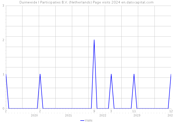 Duinweide I Participaties B.V. (Netherlands) Page visits 2024 