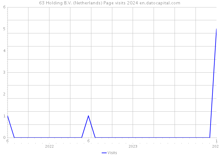 63 Holding B.V. (Netherlands) Page visits 2024 