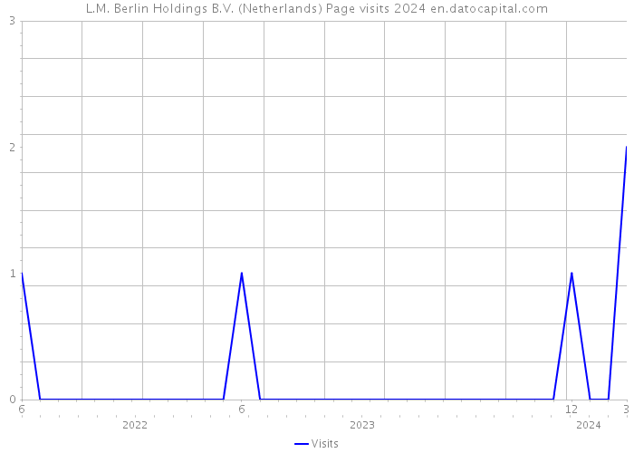 L.M. Berlin Holdings B.V. (Netherlands) Page visits 2024 