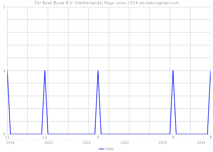 Ter Beek Bouw B.V. (Netherlands) Page visits 2024 