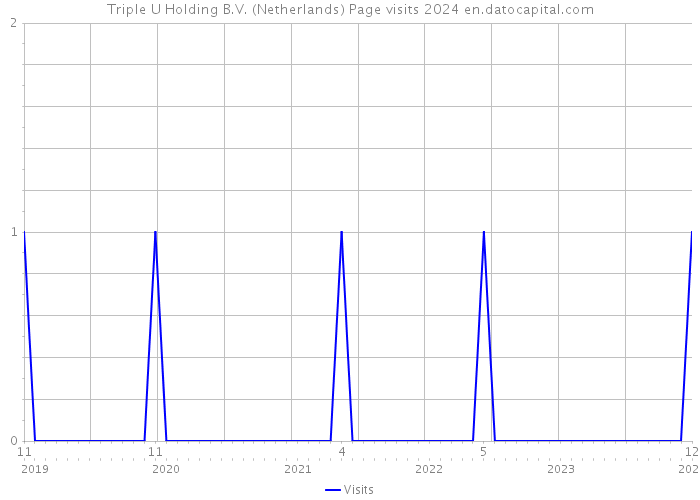 Triple U Holding B.V. (Netherlands) Page visits 2024 
