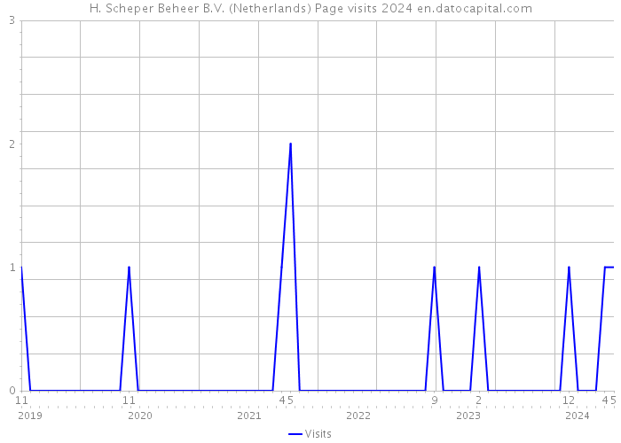 H. Scheper Beheer B.V. (Netherlands) Page visits 2024 