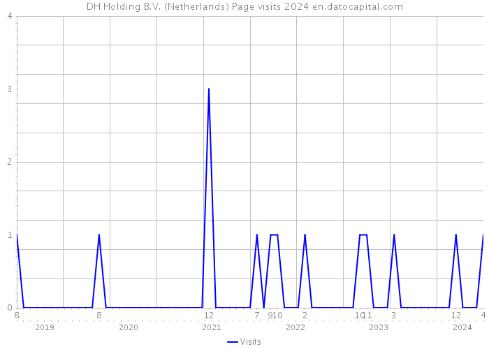 DH Holding B.V. (Netherlands) Page visits 2024 