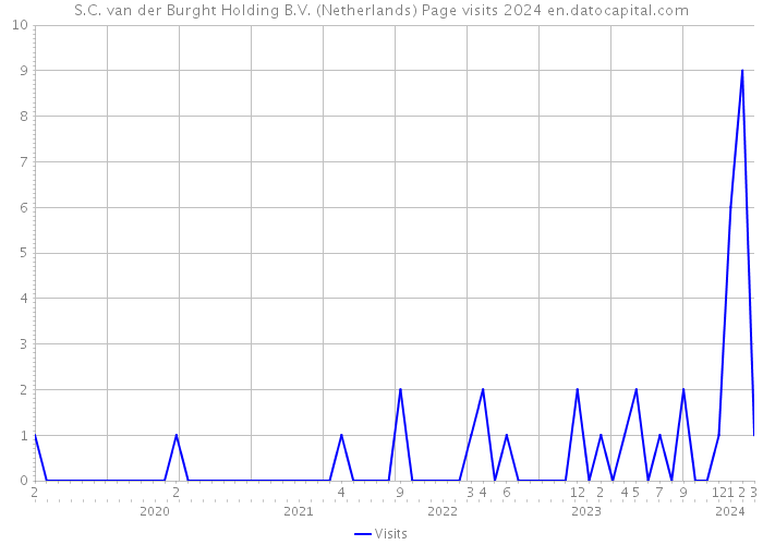 S.C. van der Burght Holding B.V. (Netherlands) Page visits 2024 