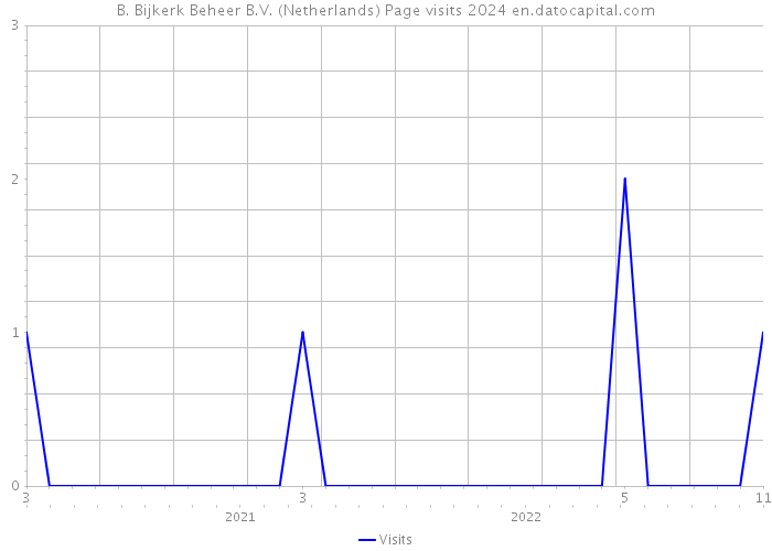 B. Bijkerk Beheer B.V. (Netherlands) Page visits 2024 