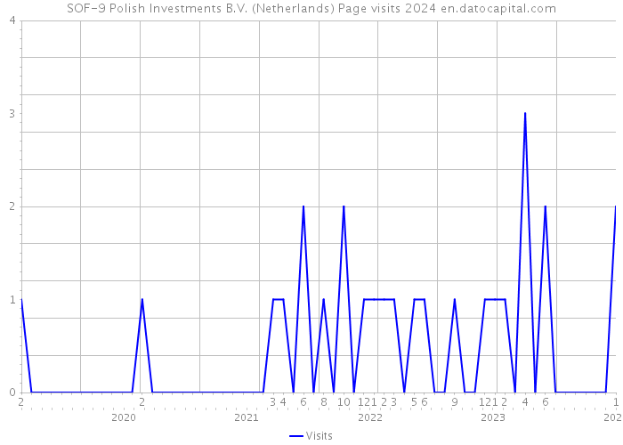 SOF-9 Polish Investments B.V. (Netherlands) Page visits 2024 